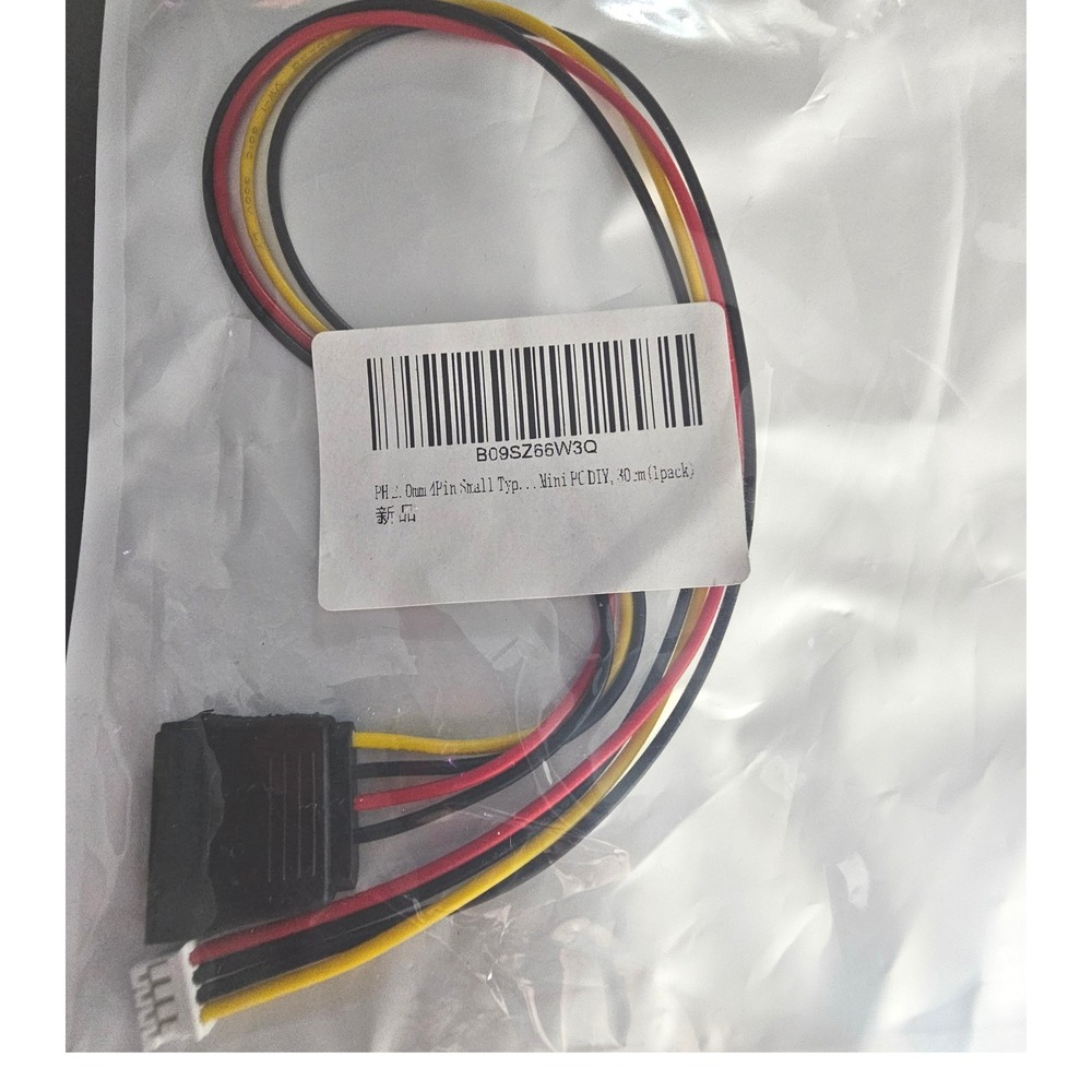 PH 2.0mm 4Pin Small Type to SATA Power Cable for Mini PC DIY 40cm B09SZ66W3Q